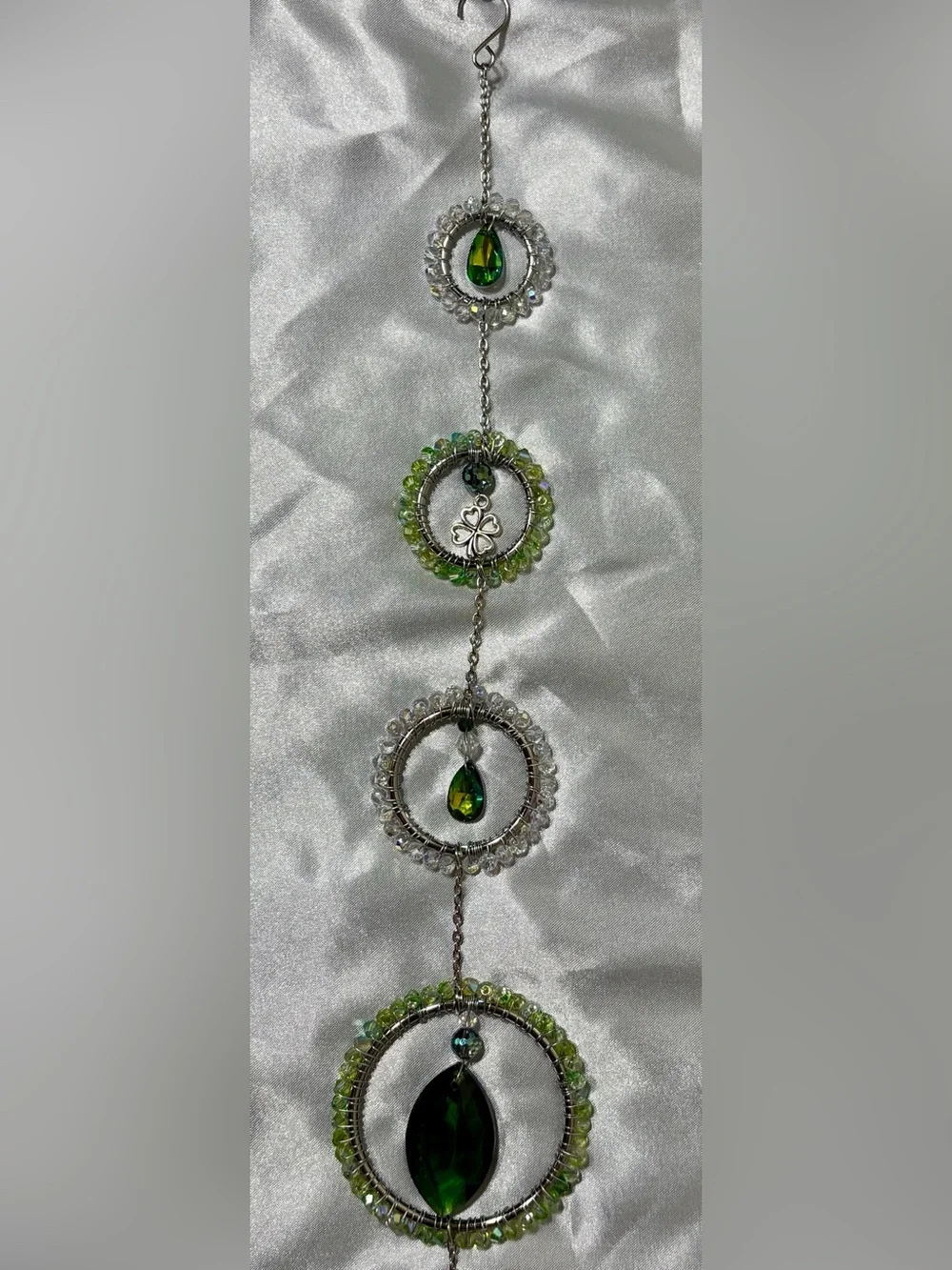 Soul Treatz Green Tree of Life Sun Catcher - Green Crystal Wall Decor